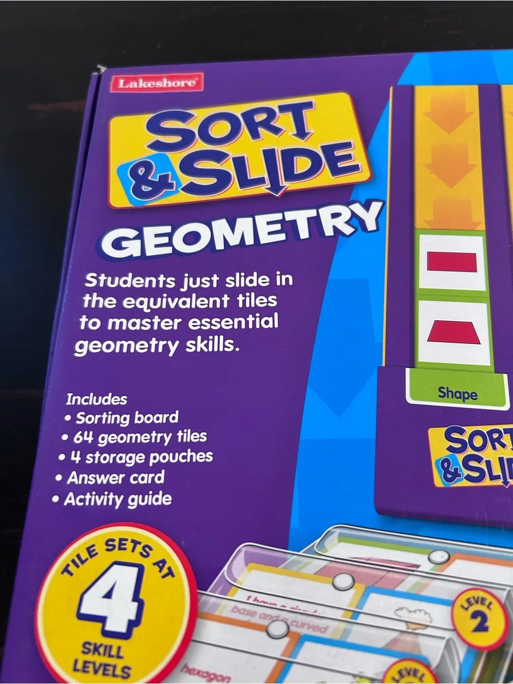 Lakeshore Sort & Slide Geometry Math Center Complete HH245 Homeschool Classroom